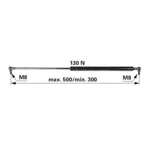 AMORTIZER STAKLA JD 250-500 130N