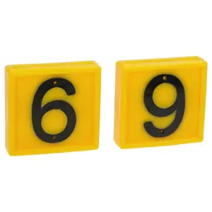 BROJ ZA OZNAČAVANJE  6/9 ŽUTA