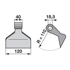 ČEKIĆ MALČERA BPT FI18.5/40/120/R110 ALPEGO