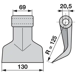 ČEKIĆ MALČERA BPT FI20.5/69/130/R125 SAUERBURGER