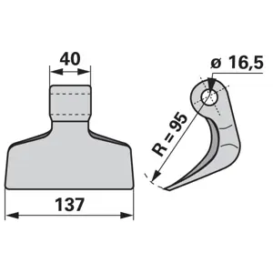 ČEKIĆ MALČERA GRAMIP,V&N 40x16.5x137 R95