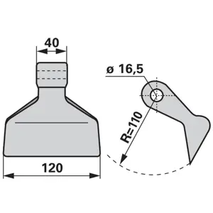 ČEKIĆ MALČERA MASCHIO 16.5/40/R110/130