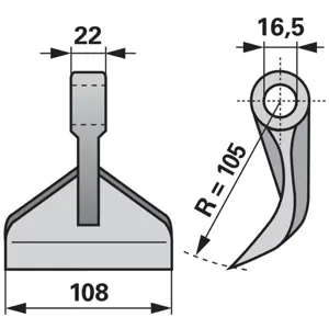 ČEKIĆ MALČERA VOGEL&NOOT 22/16.5/108/R105