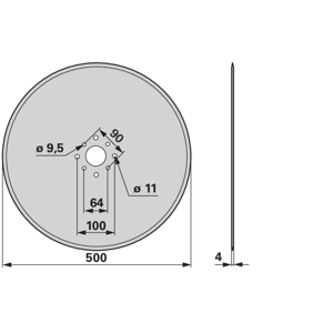 DISK CRTALA V&N fi 500 4 RUPE