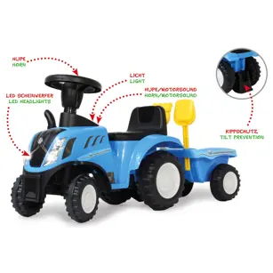 IGRAČKA TRAKTOR NEW HOLLAND T7 PLAVI NA GURANJE