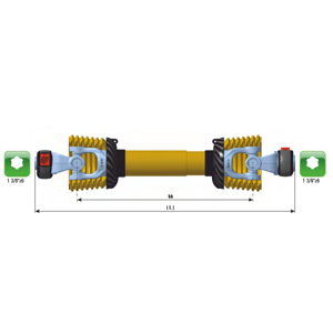KARDAN C LINE 1 BR kk610/800 1 3/8"Z6-PEK D30D8