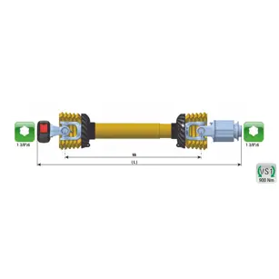 KARDAN C LINE 4 VS 900 Nm KK 960 / 1250