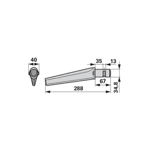 KLIN ROTO DRLJAČE KRONE 288x67x34.8x13