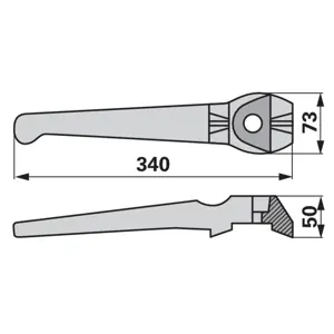 KLIN ROTO DRLJAČE LELY 35 DESNI 345/73/51/20