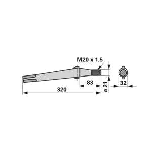 KLIN ROTO DRLJAČE ROTOITALIJEVI  320/85/34/K21-33/m20x1.5