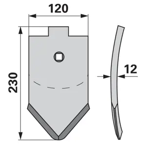 MOTIČICA KULT. LEMKEN 230x120x12 HARD.