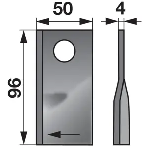 NOŽ ROTO KOSE KRONE D. 96x48x4  KR.