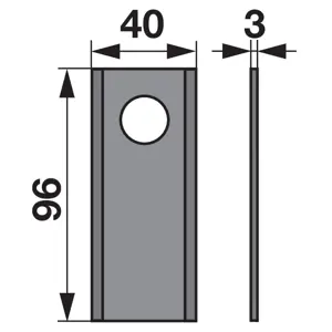 NOŽ ROTO KOSE FAHR 96x40x3 fi19 RASPPE
