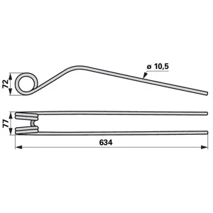 OPRUGA SAKUPLJAČA KRONE 10 mm