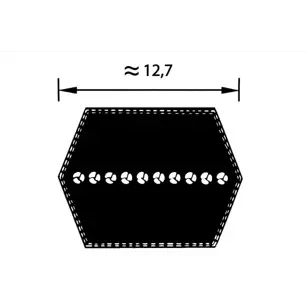 REMEN KOSILICE 12.7 x 2214 La ŠESTEROKUTNI