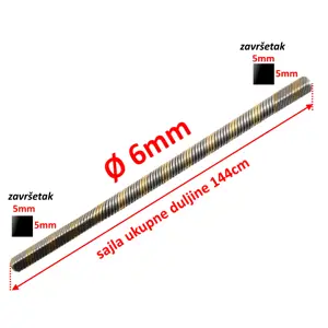 SAJLA POGONA TRIMERA FI 6 - 144 cm FS44,55,75