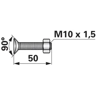 VIJAK M 10X 50 S PERA