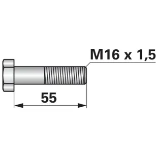 VIJAK M 16x 55x1.5 12.9