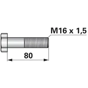 VIJAK M 16X 80X1.5 10.9